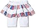 Pumpkin Patch Baby-Girls Tiered Skirt with 3/4 Leggings Floral Short Sleeve Leggings, Off-White (Milk), 6-9 Months (Manufacturer Size:6-12M)