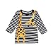 Produktbild Yanhoo Kinderkleidung,Kinder Baby Jungen Mädchen Langarm Gestreifter Giraffen Druck Top T-Shirt Pullover Sweatshirt Pulli