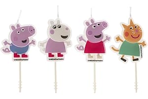 dekora - Zestaw świeczek urodzinowych Świnka Peppa Cake - 4 szt
