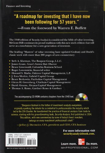Security Analysis: Sixth Edition, Foreword by Warren Buffett: Principles and Technique (PROFESSIONAL FINANCE & INVESTM) - Image 3
