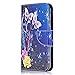 Price comparison product image Galaxy S10+ / S10 Plus Case, Bear Village® Painted Pattern Premium PU Leather Magnetic Wallet Case Cover with Credit Card Slot for Samsung Galaxy S10+ / S10 Plus (#3 Butterfly)