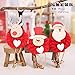 Produktbild JIE KE Christbaumschmuck  Weihnachten Holz Filz fühlte Sich alte Mann Schneemann Deer Puppe hängende Hotel Fenster Weihnachtsbaum Dekoration Tuch Puppe (Farbe : Red)