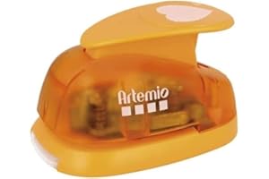 Artemio VIHCP903 Grande Perforatrice à Levier Coeur Plastique Multicolore 9,6 x 6,5 x 16 cm