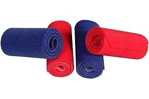 Legion Arms Teamschleifen/Marker, Armbinden, für Airsoft und Paintball, Oberarm, Doppelklett, rot, blau