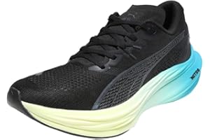 Puma Hommes Deviate Nitro 3 Chaussure De Running sans Stabilisateurs Chaussures De Running Puma Black-Speed Blue - Noir