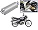 Auto Pearl Premium Quality High Performance Bike Exhaust Muffler Silencer Triangle Silver For - Hero Motocorp Splendor Pro RS.2899.00