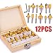 Produktbild Bescita Round Over Bowl Router Bit with 1/4 '' Schaft 1/2, 7/16, 3/8, 5/16, 1/4, 1/8 Radius für Kombiniertes Einstechen und Pattern/Template Routing (12pc)