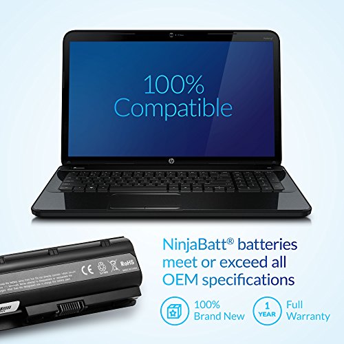 Ninjabatt 12 Zellen Laptop-Akku für HP HSTNN-E09C MU06047 HSTNN-Q73C HSTNN-UB0X HSTNN-Q60C HSTNN-LB0X MU09 HSTNN-CBOX 636631-001 Presario CQ42 CQ62 Pavilion dv6t dm4-1265dx dm4-1160us G56-129WM - 6