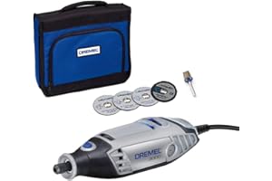 Dremel 3000 Multiutensile 130 W, Kit Amazon Exclusive con 5 Accessori, Velocità Variabile 10.000-33.000 giri/min