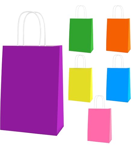 Buste Regalo PERLA ORSETTI 25x38+3,5 Cm | Con Striscia Adesiva, Colori Assortiti (Rosso, Rosa, Verde, Azzurro, Giallo) - Pz 100