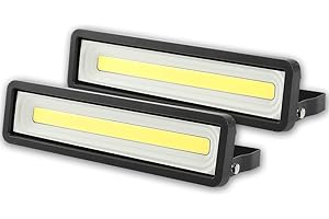 Yexati Lot de 2 Projecteur LED Exterieur 50W 4000LM,Spot LED Extérieur 220V Puissant IP66 Etanche,Eclairage de Sécurité 5000K Blanc Froid pour Terrasse, Jardin, Cour, Parc, Garage