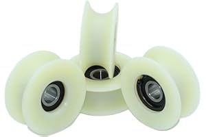 TTAMG 4 x 60 mm Durchmesser gefräste Nylon-Riemenscheiben, verschiedene Rillengrößen, hergestellt in der EU (20 mm Nut)