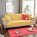 Produktbild Sofa baumwollbezug,Sofa slipcover 1 stück Anti-rutsch schmutzabweisend Sofa beschützer für Wohnzimmer 1 2 3 4 Kissen Couch-gelb-A 110x180cm(43x71inch)