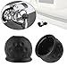 Produktbild Lecimo Abschleppstange Ball Abdeckkappe Auto Anhängerkupplung Caravan Anhänger Towball Schützen Gummi (Schwarz 50 mm)