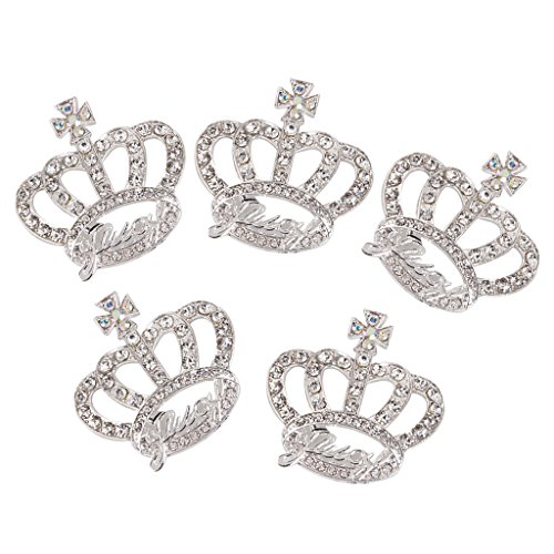 Preisvergleich Produktbild 5pcs Schön Strass Diadem Krone Flat back DIY Dekoration Cabochons