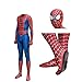 Produktbild ASJUNQ 3D Print Full Spiderman Kostüm Körper Halloween Cosplay Anzug Einlegesohle Objektiv Maske Für Erwachsene Kinder,Men-S