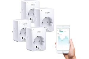 ‎TAPO Tapo TP-Link Smart WLAN Steckdose P110 mit Energieverbrauchsmesser, Smart Home Alexa Steckdose, funktioniert mit Alexa, Google Home, Sprachsteuerung, Fernzugriff, Mini, 4 Pack