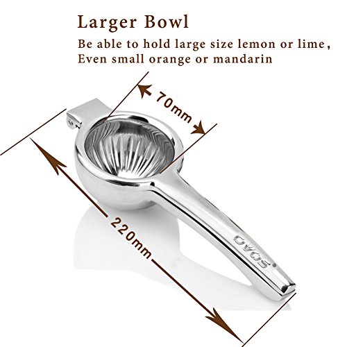 OVOS Zitruspresse Zitronenpresse hergestellt aus robustem 18/10 Edelstahl- Zitronen- und Limettensaftpresse für ein maximales Ergebnis BPA-frei und spülmaschinenfest - 2
