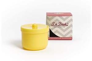 DR. BAUER'S Dr. Bauer Contenitore per bagno di pulizia della dose con inserto di risciacquo | protesi dentaria| La protesi può arancione (1 pezzo)