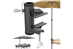 Peelanmall Pied de parasol pour balcon, balustrade de balcon, support de parasol pour balcon, terrasse ou table, camping