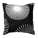 Produktbild Douceur d'Intérieur 1604879, Kissen Paspel, 60 X 60 Cm, Hypnotic, Polyester Bedruckt, Schwarz