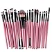 Tonsee® Professional 20 pcs Makeup Brush Set tools Make-up Toiletry Kit Wool Brand Make (Black)