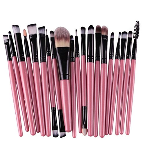 Tonsee® Professional 20 pcs Makeup Brush Set tools Make-up Toiletry Kit Wool Brand Make (Black)