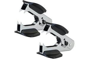 TCPENG® 2 Pack Lightweight Staple Remover with Steel Jaw, Staple Puller Removals Tool with Safety Lock Wide Finger Grip for Family School Office Home (Black)