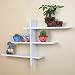 Produktbild Beyondfashion 4 60 cm x 15 cm x 1,7 cm, Retro T-SHELF Aufbewahrung Wand Regal Steckregal Kit weiß