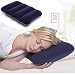 Produktbild Bazaar blau aufblasbar Beflockung Kissen Tragbare weiche Camping Reise Kissen Aufblasen Bett Sofa Dämpfung