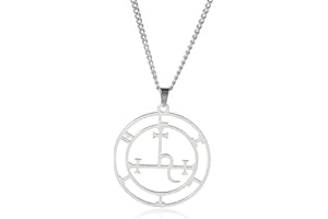 EUEAVAN Sigillo di Lilith Collana per donne uomini Hecate Gothic Lilith Goddess Sigil Pendant Necklace Lucifer's Sign Mythology Pagan Jewelry Gift