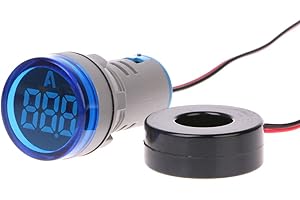 ZHOUMO AC 220 V 22 mm Ampèremètre numérique 0-100 A Indicateur de de courant Bleu