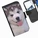 Produktbild Hairyworm- Hunde Samsung Galaxy S7 (G930, G930F, G930FD, Samsung Galaxy S7 Duos with dual-SIM card slots) Leder Klapphülle Etui Handy Tasche, Deckel mit Kartenfächern, Geldscheinfach und Magnetverschluss.