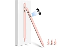 KOKABI Lapiz para iPad(2025-2018): Pencil 1 Generacion para iPad con Pantalla LED, Carga Rápida USB-C, Rechazo de Palma, Sensibilidad de Inclinación. Pencil USB C para Pad6/7/8/9-Air3-5-Mini5/6-Pro11/12.9