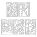 Segolike 5 Pieces Multi Pattern Writing Letter Edge Décor Drawing Template Stencils Drawing Craft # 3 RS.570.00