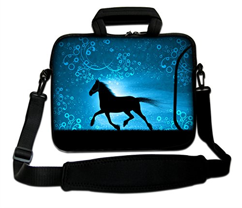 DCCN 15 Zoll / 15,6 Zoll Laptoptasche Neopren Notebooktasche mit Zubehörfach und Schultergurt
