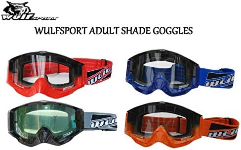 MOTORBIKE WULFSPORT ADULT SHADE GOGGLES Motocross Quad ATV Off Road MX Enduro ANTI-FOG Goggles