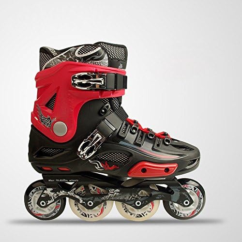 YUC Adult Roller Skates Adult Single-Row Skates for Men and Women Roller Skates In-Line Professional Flat Flower Shoes,B,40
