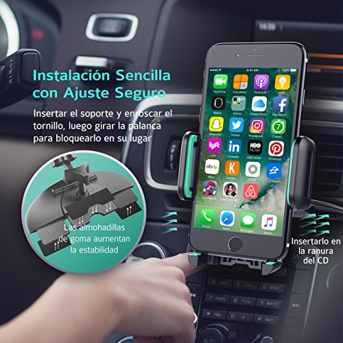 Soporte M vil Coche CD Slot de Mpow Soporte de Tel fonos Universal para Ranura de CD Giratorio 360 con Bot n de Liberaci n de un S lo Clic para iPhone 7 7plus LG G5 Nexus 5X 6 6P y Otros Smartphones Azul reviews Soporte M vil Coche CD Slot de Mpow Soporte de Tel fonos Universal para Ranura de CD Giratorio 360 con Bot n de Liberaci n de un S lo Clic para iPhone 7 7plus LG G5 Nexus 5X 6 6P y Otros Smartphones Azul