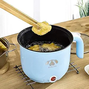 BIRDLINE Electric Cooker 1.5 L Multi Cooker Kettle with Concealed Base Multifunction Cooking Pot Noodle Maker Egg Boiler Vegetable and Rice Cooker and Steamer for Home, Office and Travel (Multicolor)