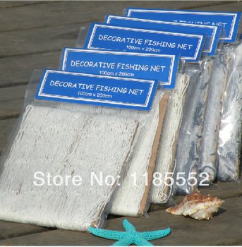 Deko Fischernetz Beige Baumwolle ca. 100x200cm Dekonetz