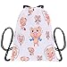 Produktbild 4sold Männer Frauen Kinder Sporttaschen Animalprint Schule Sack Turnbeutel Sportbeutel, Anchors Beutel Tasche Tüte Rucksack Hipster für Reisen Sport Tasche Teenager Kordelzug Schulter Jutetasche