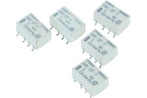 Risegun Relaismodul DC 5V, 5 Stück 1A-Signalrelais Mini-Leistungsrelais 1 Kanal Relais Modul für Elektronische Komponenten für Omron-Relais