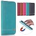 Produktbild Handyhülle Apple iPhone 6 6s Schutzhülle Tasche, Ougger Flip Beutel Cover Silikon Weich TPU Schale Premium PU Ledertasche mit Kartensteckplatz Magnetic Stehen-view Funktion Bumper Tasche Holster Hülle (Blau)