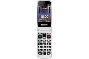 Maxcom MM824 Negro MÓVIL Senior Tipo Concha 2.4'' Y 1.44'' CÁMARA 2MP BOTÓN SOS Radio FM Ranura MICROSD