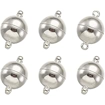 5-10 Ensembles De Fermoirs Magnétiques Puissants, Fermoir D'extrémité Magnétique Cylindrique, Connecteurs De Bracelet Et De Collier Pour Bricolage, Résultats De Fabrication De Bijoux