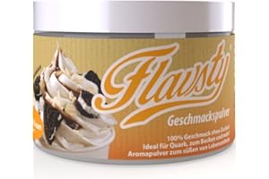 ‎FLAVSTY Flavsty® Geschmackspulver Cookies & Cream - Veganes Geschmackspulver ohne Zucker - Aromapulver - Flavorpowder