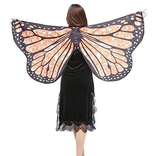 Preisvergleich Produktbild Hot !!! KIMODO Weiche Stoff Schmetterlingsflügel Schal Fee Damen Nymph Pixie Kostüm Zubehör (C)