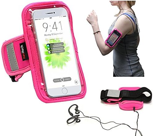 Navitech Pink MP3/MP4 Sports Running Armband Compatible With The KLANGTOP 8GB