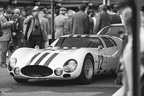 1965 Maserati Tipo 151/3 Black And White Fine Art Print Car Photograph